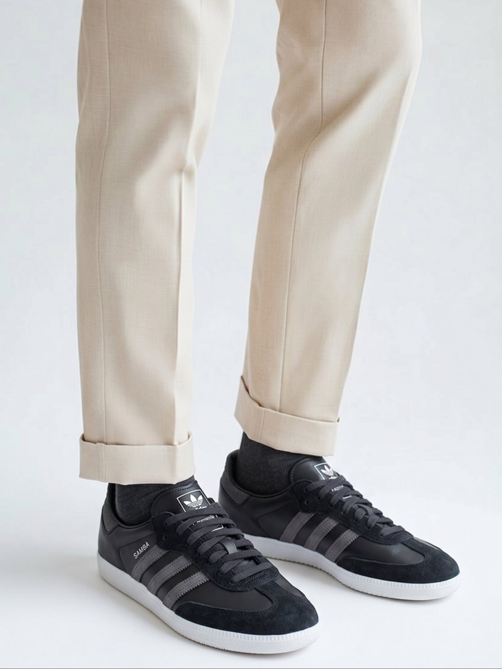 adidas Samba Sneakers in Black and Gray
